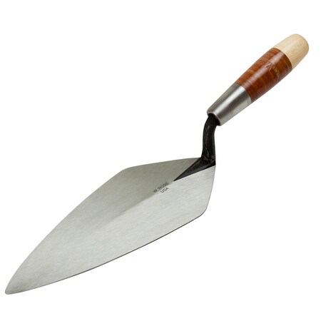 Kraft Tool Narrow London Brick Trowel Leather Handle Lowlift Shank 1/2 12-1/2" RO386-12 1/2